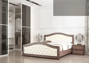 Кровать Стиль 1 120x200 с мягкой спинкой