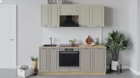 Кухонный гарнитур «Бьянка» длиной 200 см со шкафом НБ