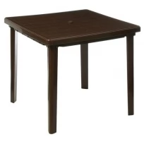 Стол квадратный, 800x800x740 мм, цвет коричневый