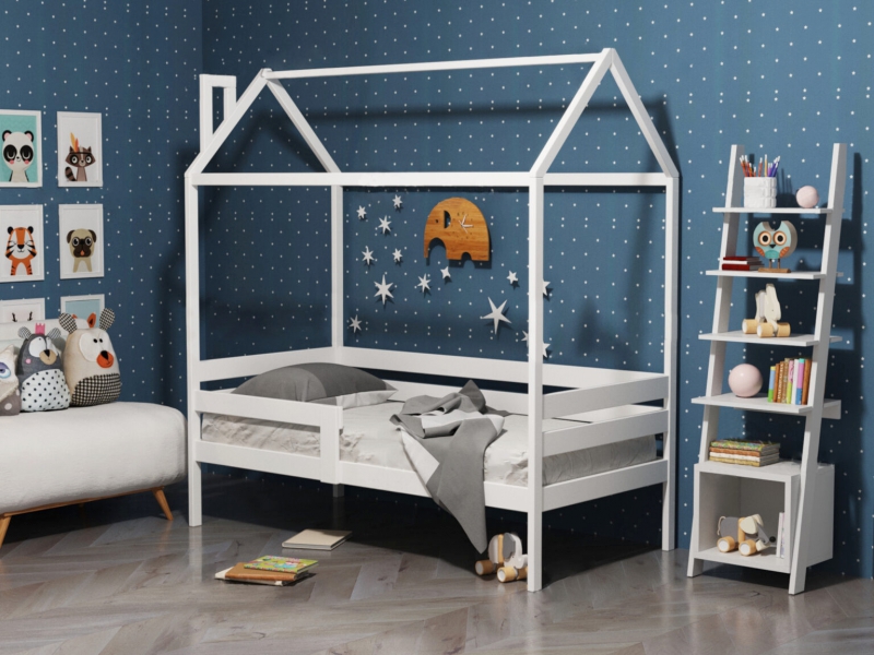 Детская кровать соня с бортиками и ящиками